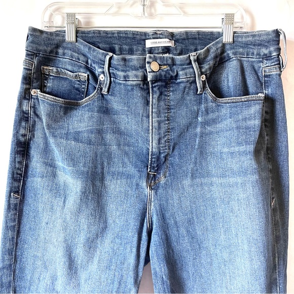GOOD AMERICAN Good Legs Skinny Jeans Womens Plus Size 22 High Waist Dark Wash - Picture 2 of 9